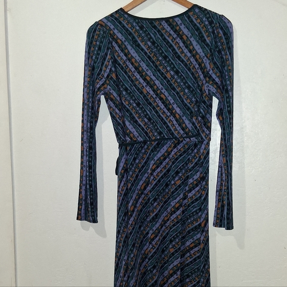 FREE PEOPLE Phobe Blue Wrap Maxi Dress - Picture 7 of 9